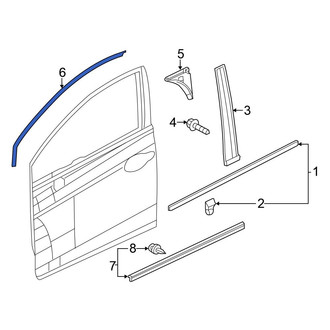 Honda OE - Front Left Black Out Tape
