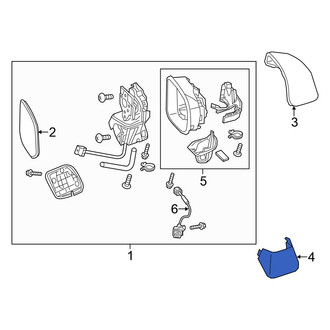 Honda OE - Front Left Upper Door Mirror Cover