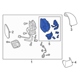 Honda OE - Front Right Door Mirror Housing