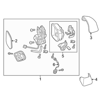 Honda OE - Front Door - Outside Mirrors (1.5L)