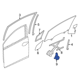 Honda OE - Front Left Window Motor