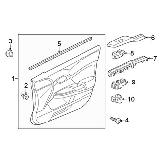 Honda OE - Front Door - Interior Trim (FULL HYBRID EV-GAS (FHEV))