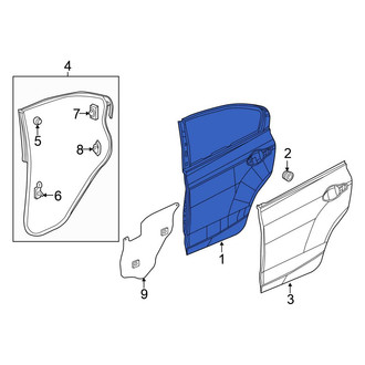 Honda OE - Rear Left Door Shell
