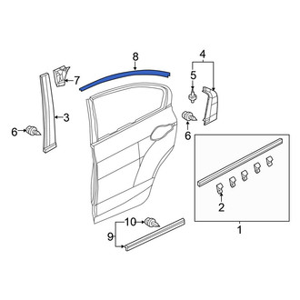Honda OE - Rear Left Black Out Tape