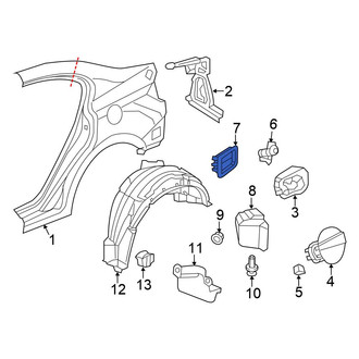 Honda OE - Rear Quarter Panel Vent