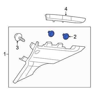 Honda OE - Body D-Pillar Trim Panel Clip