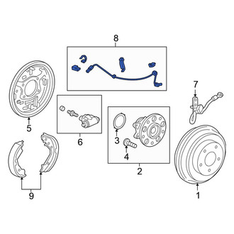 Honda OE - Rear Right ABS Wheel Speed Sensor