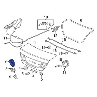Honda OE - Rear Deck Lid Latch