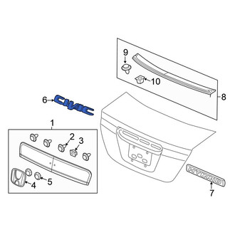 Honda OE - Rear Deck Lid Emblem