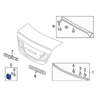 Honda OE - Rear Deck Lid Emblem