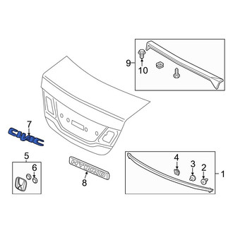 Honda OE - Rear Deck Lid Emblem