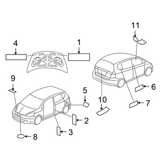 Honda OE - Information Labels - Labels
