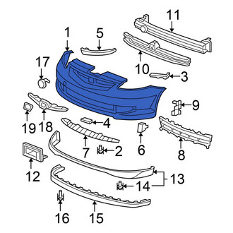 Honda OE - Front Bumper Cover