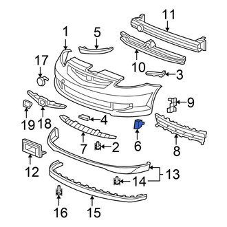 Honda OE - Front Left Bumper Corner Cover
