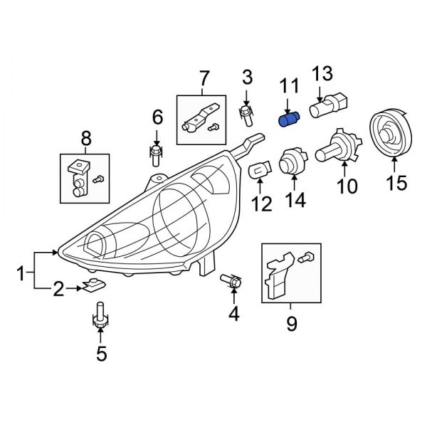 Honda OE 33301S2A003 Front Parking Light Bulb