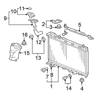 Honda OE - Cooling - Radiator & Components