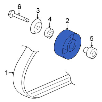 Honda OE - Accessory Drive Belt Idler Pulley