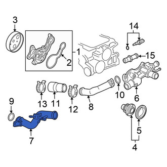 Honda OE - Engine Coolant Pipe