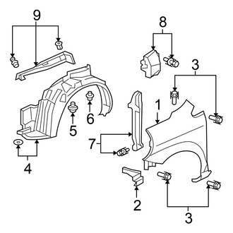 Honda OE - Fender & Components