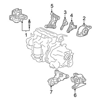Honda OE - Engine / Transaxle - Engine & Transmission Mounting (Automatic Tr)