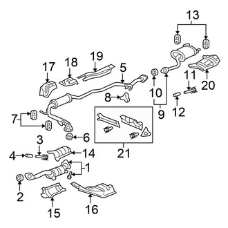 Honda OE - Exhaust System - Exhaust Components