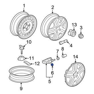 Honda OE - Tire Pressure Monitoring System (TPMS) Sensor Grommet