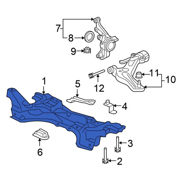 Honda OE 50200SLNA80 Front Engine Cradle