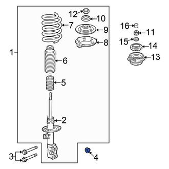 Honda OE - Suspension Stabilizer Bar Bracket Nut