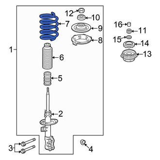 Honda OE - Front Coil Spring
