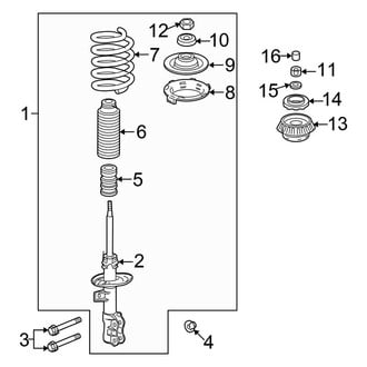Honda OE - Front Suspension - Struts & Components