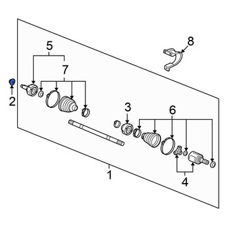 Honda OE - CV Joint Nut