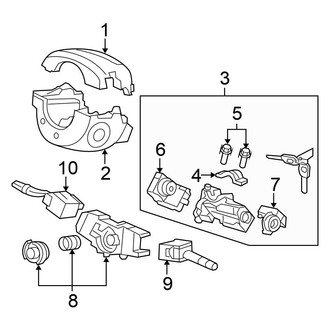 Honda OE - Steering Column - Shroud, Switches & Levers