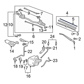 Honda OE - Front Right Wiper Blade Refill