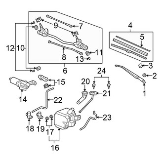 Honda OE - Windshield - Wiper & Washer Components