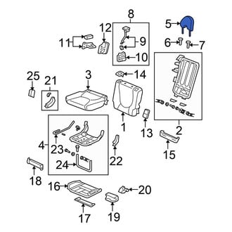 Honda OE - Rear Right Headrest