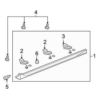 Honda OE - Pillars, Rocker & Floor - Exterior Moldings