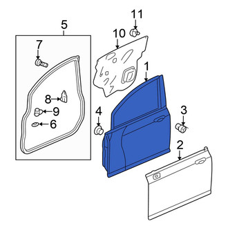 Honda OE - Front Left Door Shell