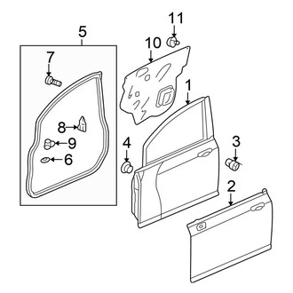 Honda OE - Front Door - Door & Components