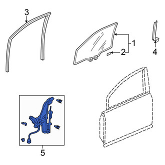 Honda OE - Front Left Window Regulator