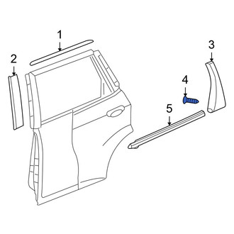 Honda OE - Body B-Pillar Molding Screw