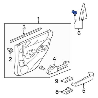 Honda OE - Fender Molding Grommet