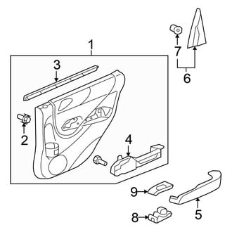 Honda OE - Rear Door - Interior Trim