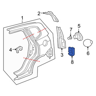 Honda OE - Rear Quarter Panel Vent
