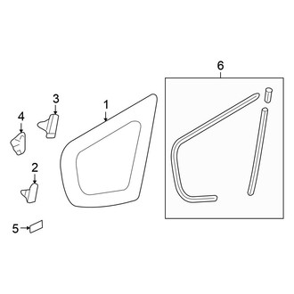 Honda OE - Quarter Panel - Glass