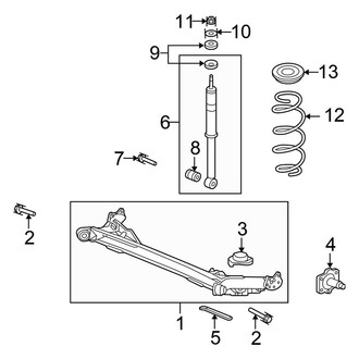 Honda OE - Rear Suspension - Suspension Components