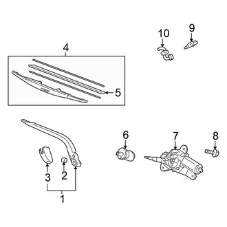 Honda OE - Lift Gate - Wiper & Washer Components