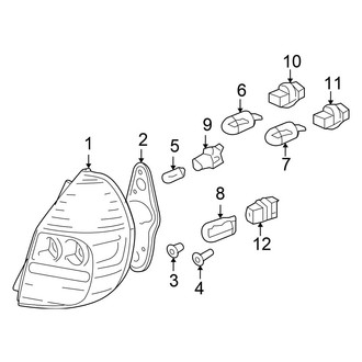 Honda OE - Rear Lamps - Tail Lamps