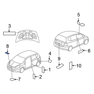 Honda OE - A/C System Information Label
