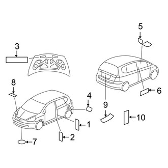 Honda OE - Information Labels - Labels