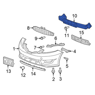 Honda OE - Front Bumper Impact Bar